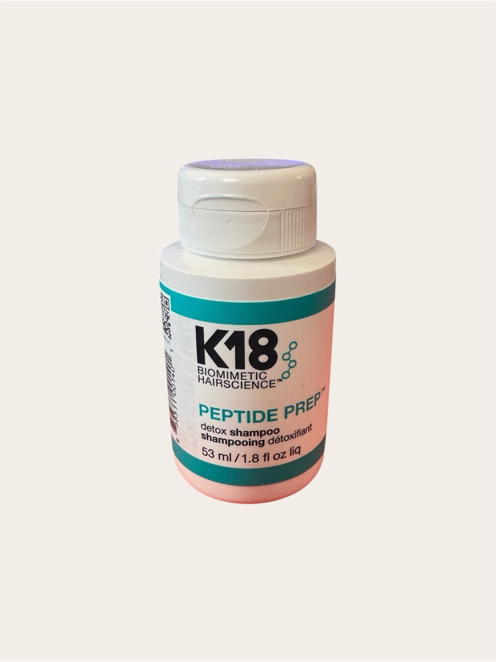 K18 Biomimetic Hairscience Peptide Prep Detox Shampoo 1.8 oz Travel Size